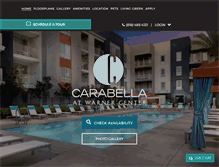 Tablet Screenshot of carabella-apts.com